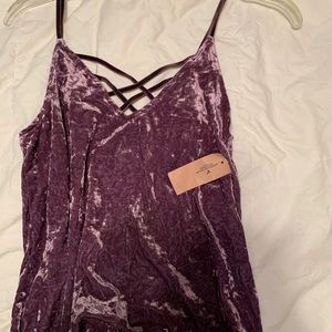 Lavender Velvet camisole from American Eagle